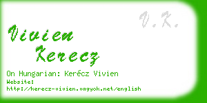 vivien kerecz business card