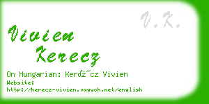 vivien kerecz business card